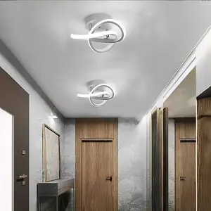 Acrylic LED Semi Flush Mount Ceiling Light