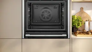 NEFF B54CR71N0B Built-in Pyrolytic Single Multi-function pyrolytic Oven - Black & stainess steel