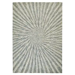 Melrose Elemental Vortex Grey Medium Area Rug 120X170cm