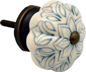 Nicola Spring - Floral Ceramic Cabinet Knob