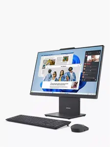 Lenovo Ideacentre AIO 24ARR9 All-In-One Desktop PC, AMD Ryzen 3 Processor, 8GB RAM, 512GB SSD, 23.8" Full HD, Luna Grey