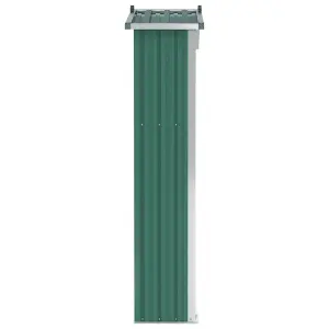 Berkfield Garden Shed Green 107.5x46x183 cm Galvanised Steel