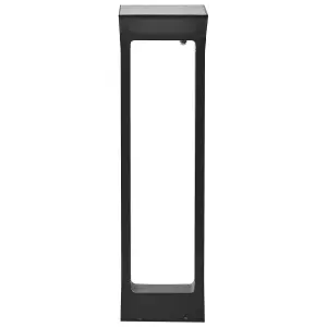 Solar Outdoor LED Bollard Lamp Black MALDEN