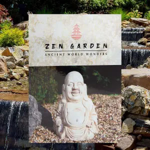 Zen Garden Happy Buddha 12 Inch Ornament