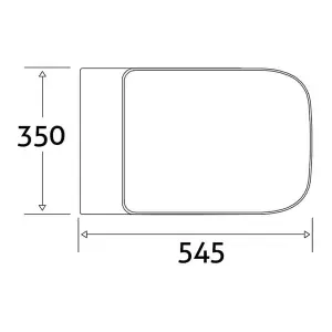 Astral Back to Wall Toilet with Slim Soft Close Toilet Seat