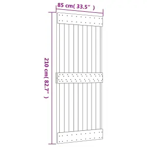 Berkfield Door NARVIK 85x210 cm Solid Wood Pine