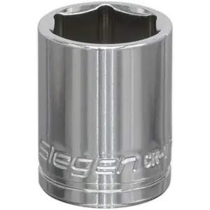 16mm Chrome Plated Drive Socket - Durable 3/8" Square Drive Tool for Professionals and DIY Enthusiasts