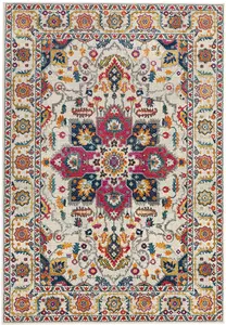 Nova Persian Rugs NV24 in White Multi - 200x290cm