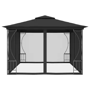 Berkfield Gazebo with Nets 300x400x265 cm Anthracite