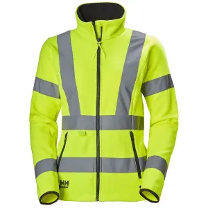 Helly Hansen Workwear Womens Luna Hi-Vis Fleece Jacket (Yellow)  (XX Large)