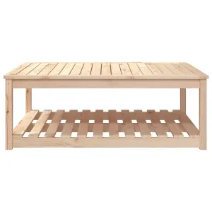 Berkfield Garden Table 121x82.5x45 cm Solid Wood Pine