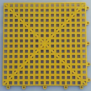 Yellow Versatile Non Slip Floor Tile (Pack of 4)