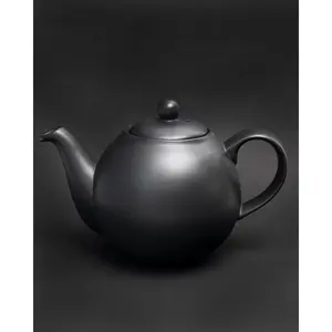 London Pottery Globe Solid Colour Teapot Black / 0.9 L