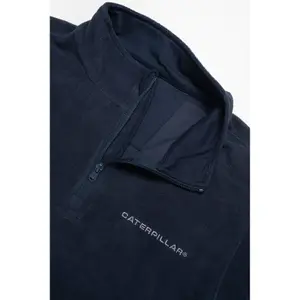 Caterpillar - Microfleece Quarter Zip - Blue - Fleece - XL