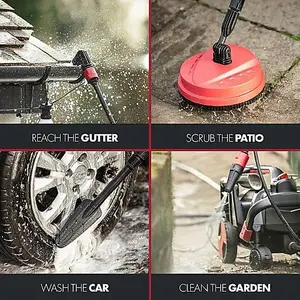 Corded Wired Pressure Washer 1800W Power Washer for Car, Patio, Garden, Fences, Jet Wash w/ Accessories, 140 Bar Max