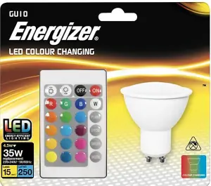 Energizer 4.9w RGBW LED WIFI Smart GU10 Dimmable