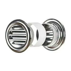 Chrome Mini Circle Air Vent Grille Door Round Ventilation Cover