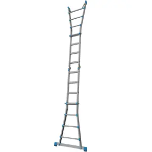 Mac Allister 3-way 4.25m Aluminium Combination Ladder