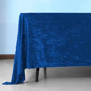 Diamond Velvet Square Tablecloth, Royal Blue , 90 Inch x 90 Inch