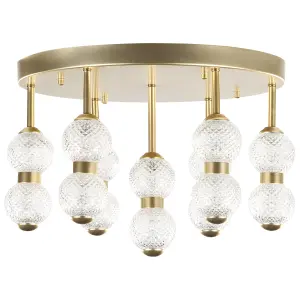 Metal LED Ceiling Lamp Gold YOWAKA