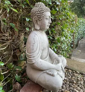 Medium Meditating Buddha Garden Statue