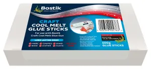 Bostik Cool Melt Craft Glue Gun Sticks Pack of 28 Size 190mm x 11mm (4 Packs)