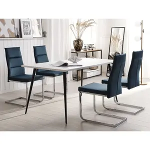 Bruno Upholstered Dining Chair Blue