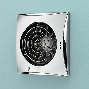 5" 125mm Blauberg Calm Low Noise Energy Efficient Bathroom Zone 1 Extractor Fan Chrome - Standard