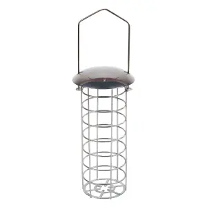 Deluxe Metal Fatball Bird Feeder - Silver