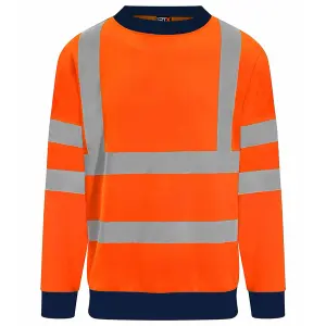 PRO RTX Mens Two Tone High-Vis Safety Sweatshirt