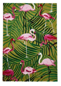 Green Pink Luxurious Modern Easy to Clean Handmade Rug For Dining Room-120cm X 170cm