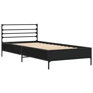 Berkfield Bed Frame without Mattress Black 90x200 cm