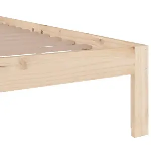 vidaXL Bed Frame Solid Wood 120x200 cm