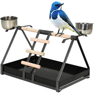 Galle 33cm Metal Bird Play Stand for Table Top