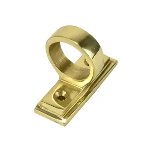 Sash Heritage Sash Eye with Border (Square end) - Polished Brass