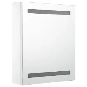 Berkfield LED Bathroom Mirror Cabinet 50x13.5x60 cm