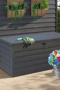 350L Extra Strong Metal garden Storage Box