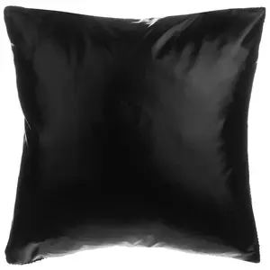 Set of 2 Cushions ASTER 45 x 45 cm Solid Black