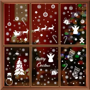 Walplus All White Winterland Snowflakes Window Clings Rooms Décor