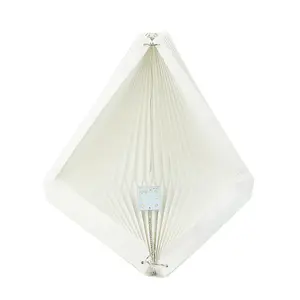 Festive Lights 43cm Solar Powered White Polypropylene SMD LED Hanging Pendant IP44 Outdoor Garden Chinese Lantern