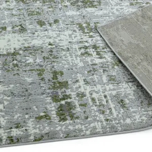 Abstract Green Modern Easy to Clean Abstract Rug For Dining Room Bedroom And Living Room-200cm X 290cm