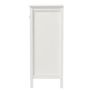 Freestanding Modern White Wooden Bathroom Cabinet with Drawer