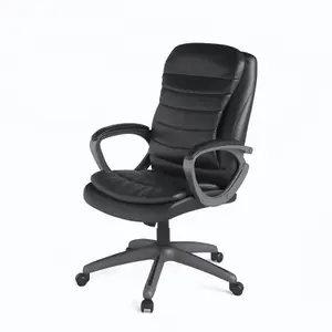 Mayfield Office Chair in Black Leather