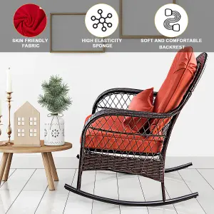 Costway Wicker Rocking Chair for Garden Patio