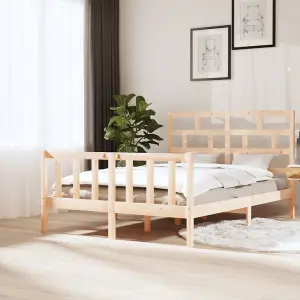 Berkfield Bed Frame Solid Wood Pine 160x200 cm