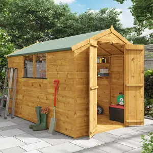 BillyOh Master Tongue and Groove Apex Wooden Shed - 10x6 - Windowed