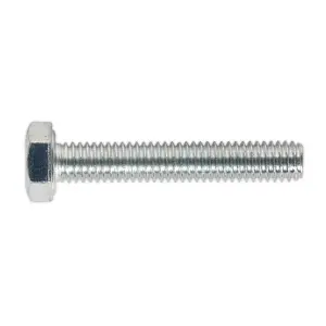 Sealey HT Setscrew M6 x 35mm 8.8 Zinc Plated DIN 933 - Pack of 50 Pieces SS635