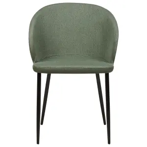 Set of 2 Dining Chairs MASON Dark Green