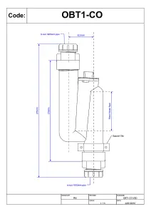 McAlpine OBT1-CO 19/23mm Inlet and Outlet x 75mm Water Seal Multifit Outlet Offset Trap