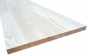 Square edge Clear pine Furniture board, (L)2m (W)300mm (T)18mm